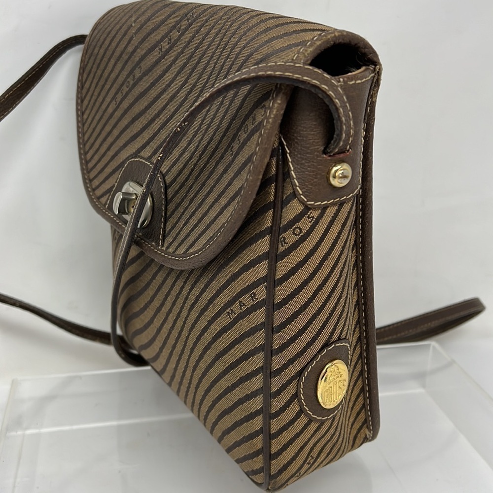 Mark Cross Canvas Logo’d Flap Turnlock Crossbody … - image 6